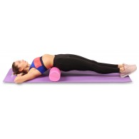 Ролик массажный для йоги INDIGO Foam roll IN045 30*15 см Розовый